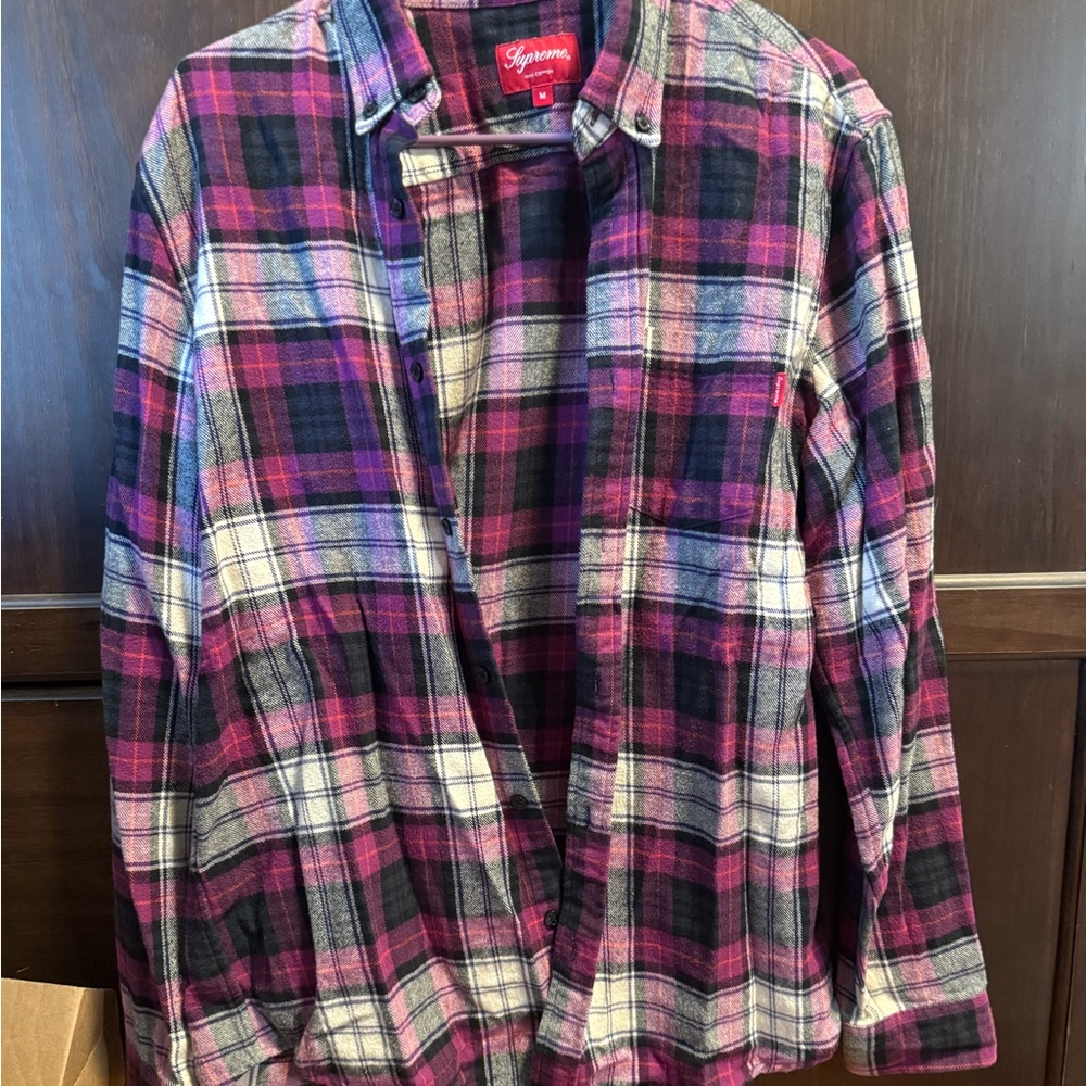 Supreme flannel, tucked in storage!!